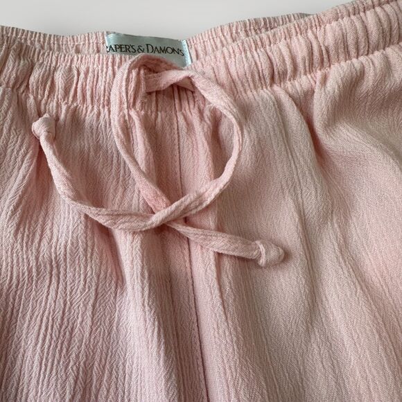 Women's Pink Wide-Leg Pants - Picture 4 of 11